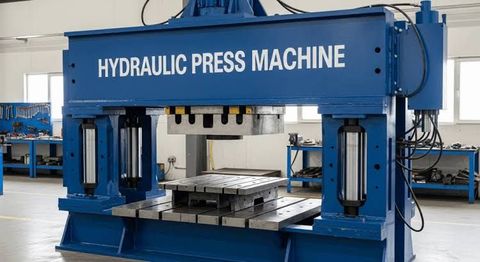 Explain how hydraulic presses features working types & industrial uses